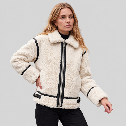 Borg Fleece Aviator Jacket