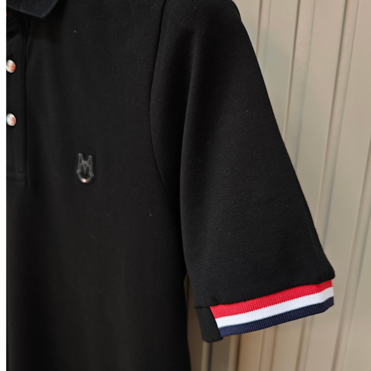 Moncler M Logo Patch Polo-Shirt