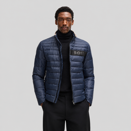 BOSS Quilted Jacket With Logo Band