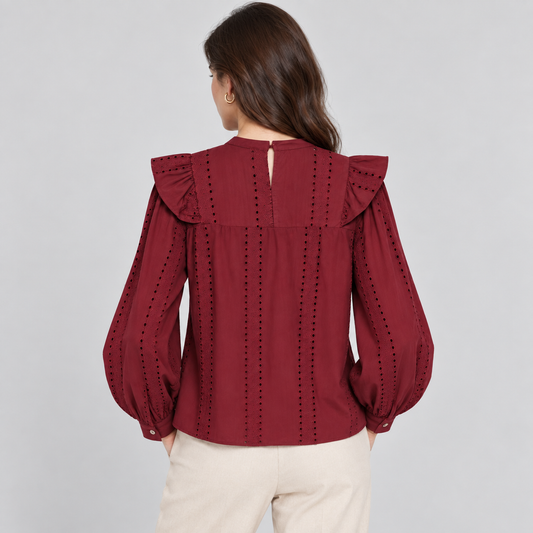 Cutwork Embroidery Shirt