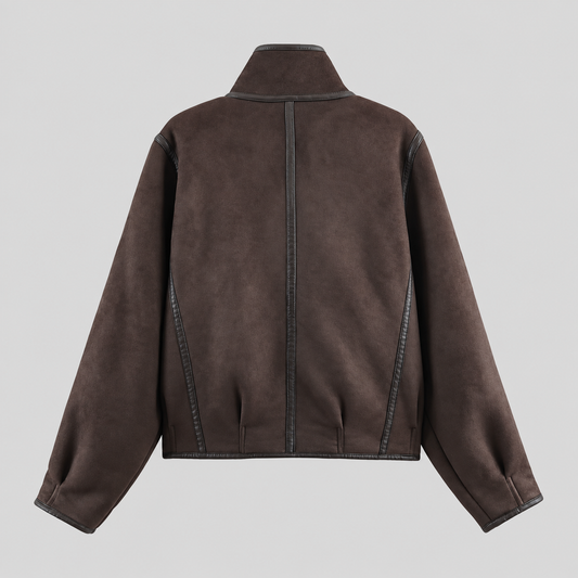 Double Sided Faux Suede Jacket