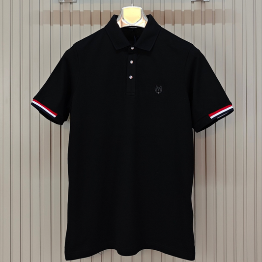 Moncler M Logo Patch Polo-Shirt