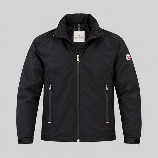 Moncler Lightweight Zip Jacket With Sleeve Patch