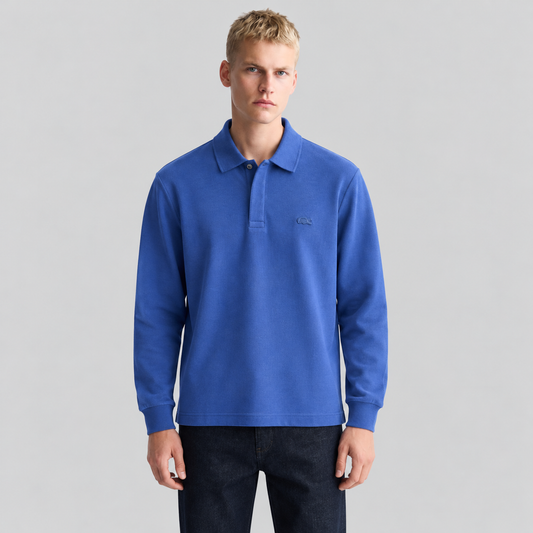 Lacoste Long-Sleeve Pique Polo Shirt