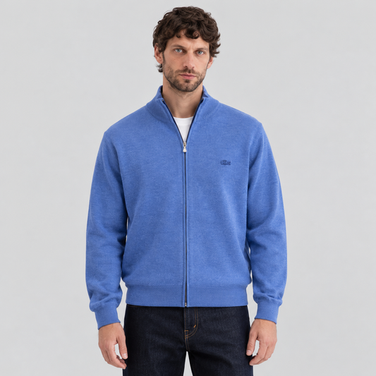 Lacoste Full-Zip Soft Wool Sweater