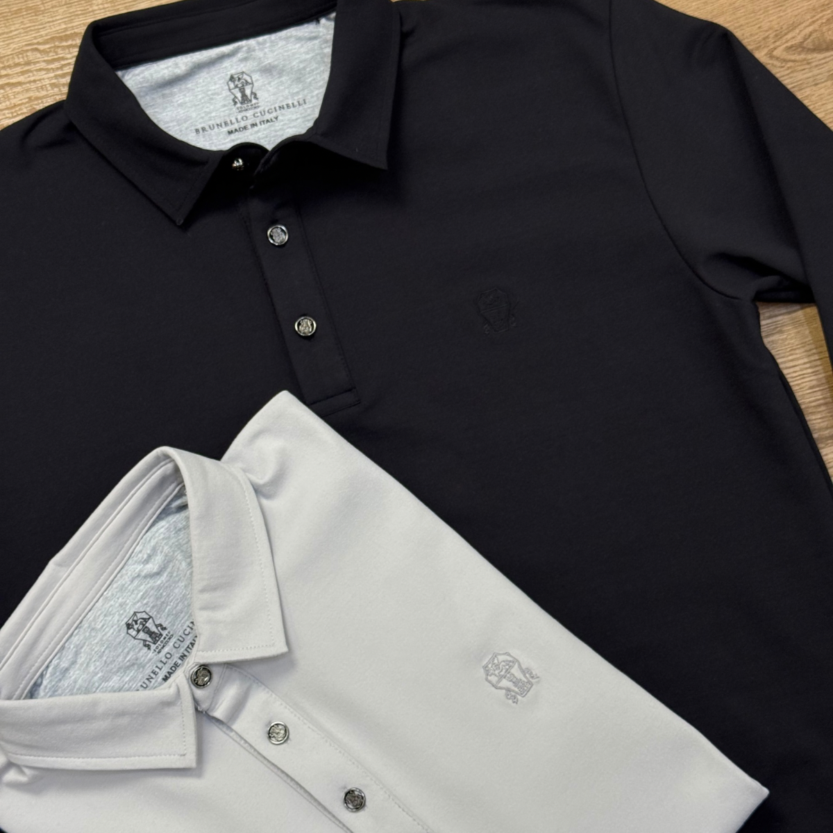 BRUNELLO CUCINELLI Embroidered Cotton Polo Shirt