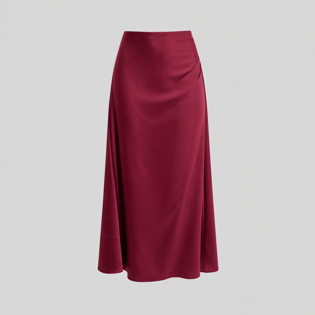 Satin Midi Skirt