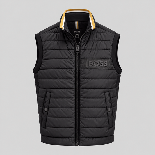 BOSS Quilted Gilet With Logo Band