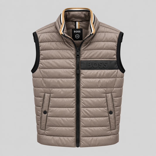BOSS Quilted Gilet With Logo Band