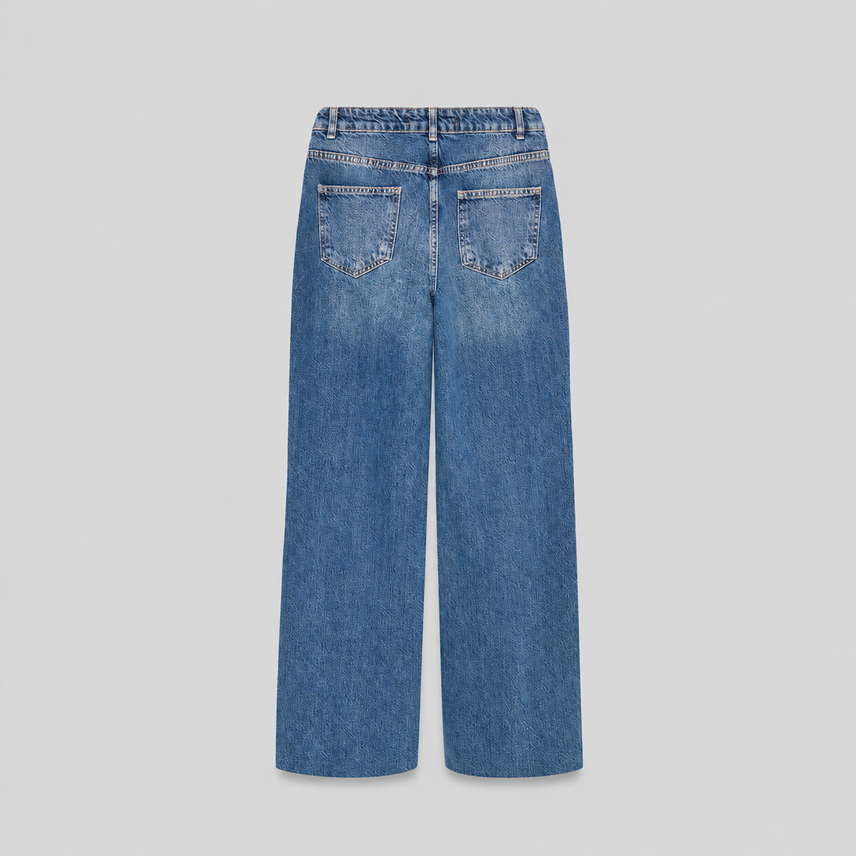 Straight-Leg Raw-Hem Jeans