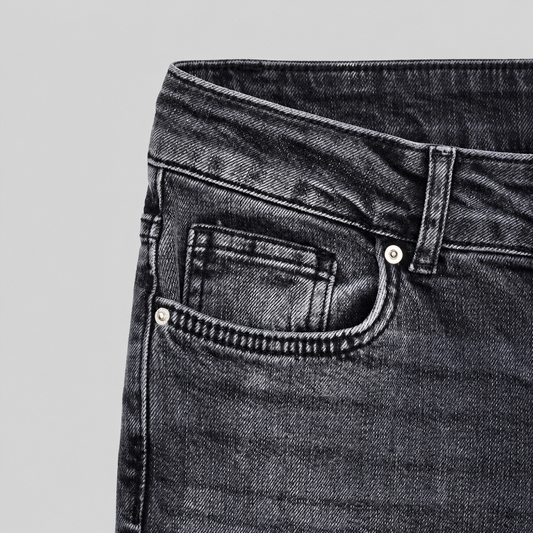 Low-Waist Stretch Flare Jeans