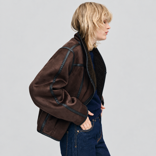 Double Sided Faux Suede Jacket