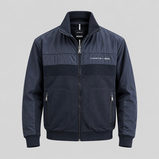 Porsche x BOSS Hybrid Zip-Up Jacket With Mesh Panels