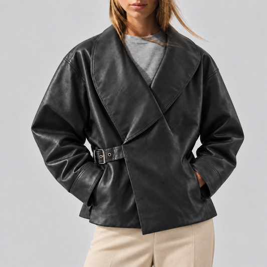 Leather Buckle Jacket