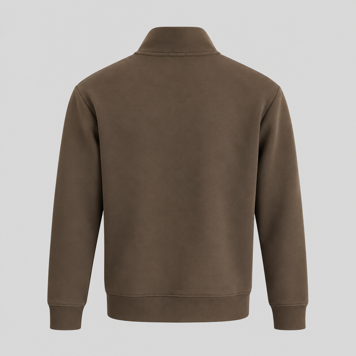 BOSS Zip-Neck Sweatshirt With Logo Badge