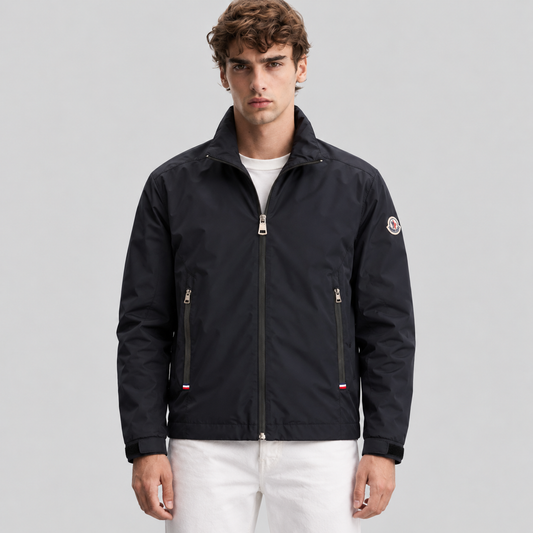Moncler Lightweight Zip Jacket With Sleeve Patch
