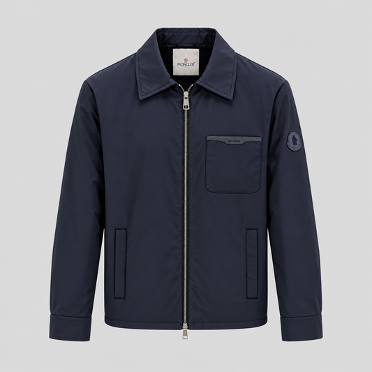 Moncler Zip Shirt Jacket With Chest Pocket