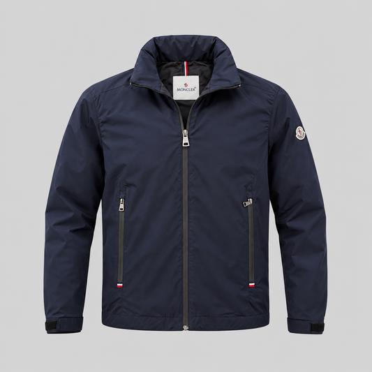 Moncler Lightweight Zip Jacket With Sleeve Patch
