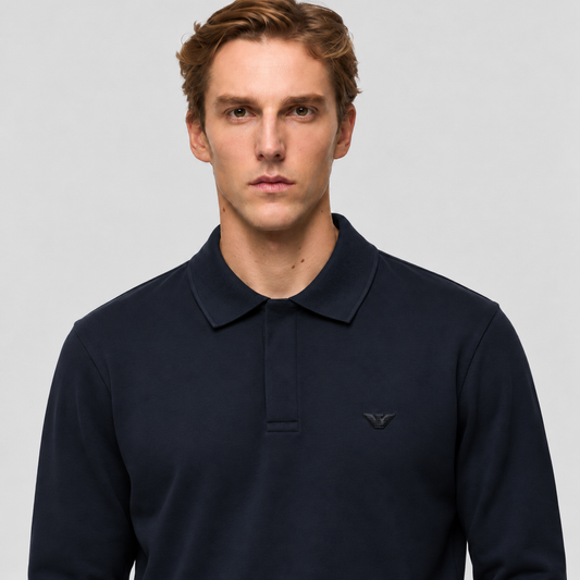 EA7 Emporio Armani Long-Sleeve Polo Shirt