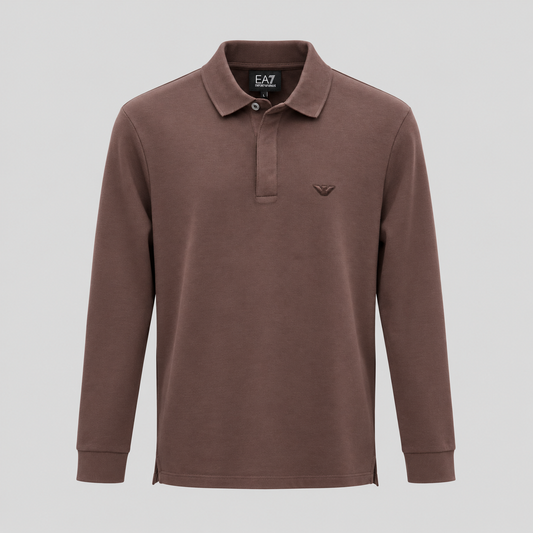 EA7 Emporio Armani Long-Sleeve Polo Shirt