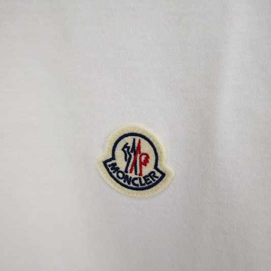 Moncler Tricolor Trimmed Soft Cotton Polo