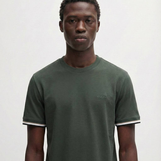 BOSS Mercerised-Soft cotton T-shirt