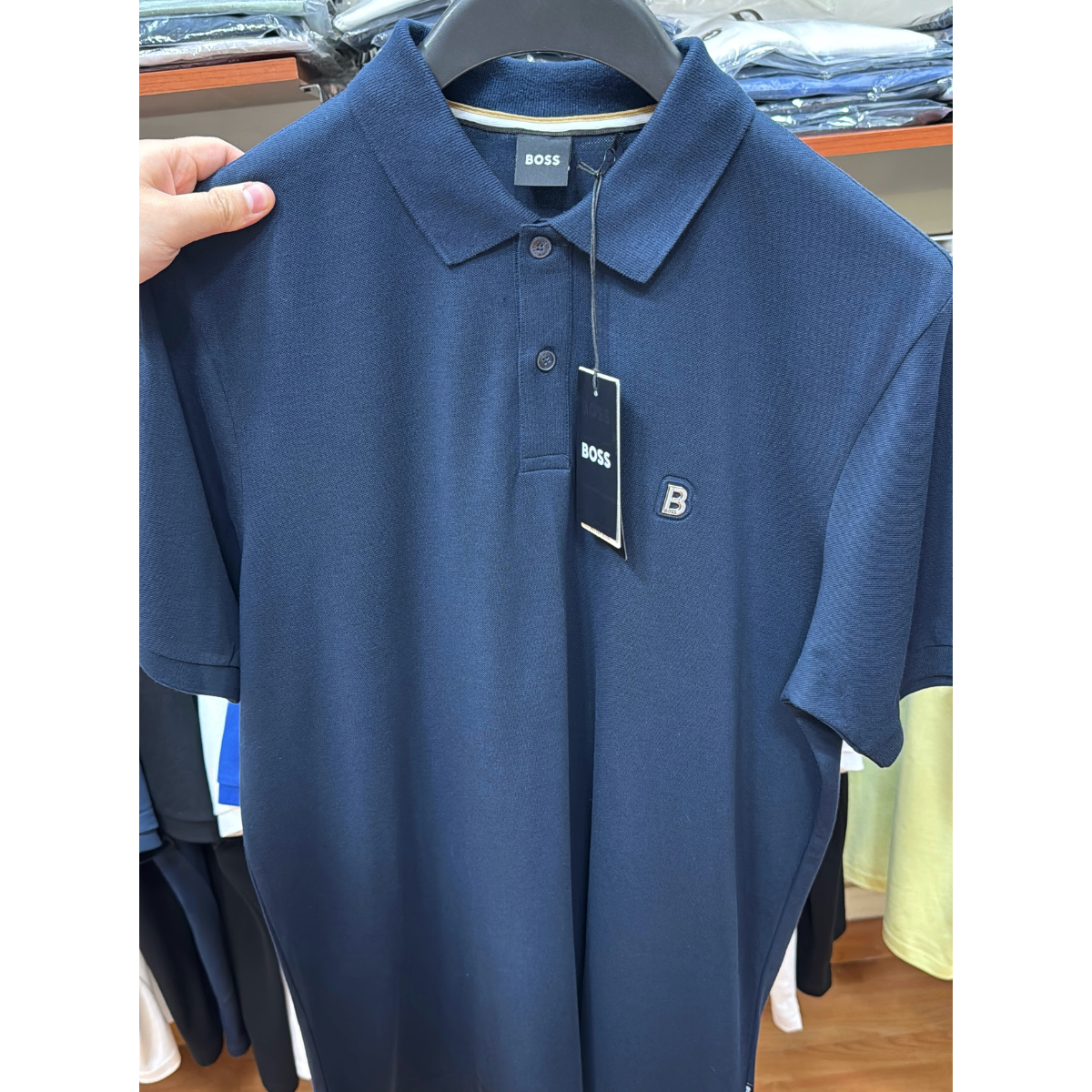 BOSS B Monogram Logo Polo-Shirt