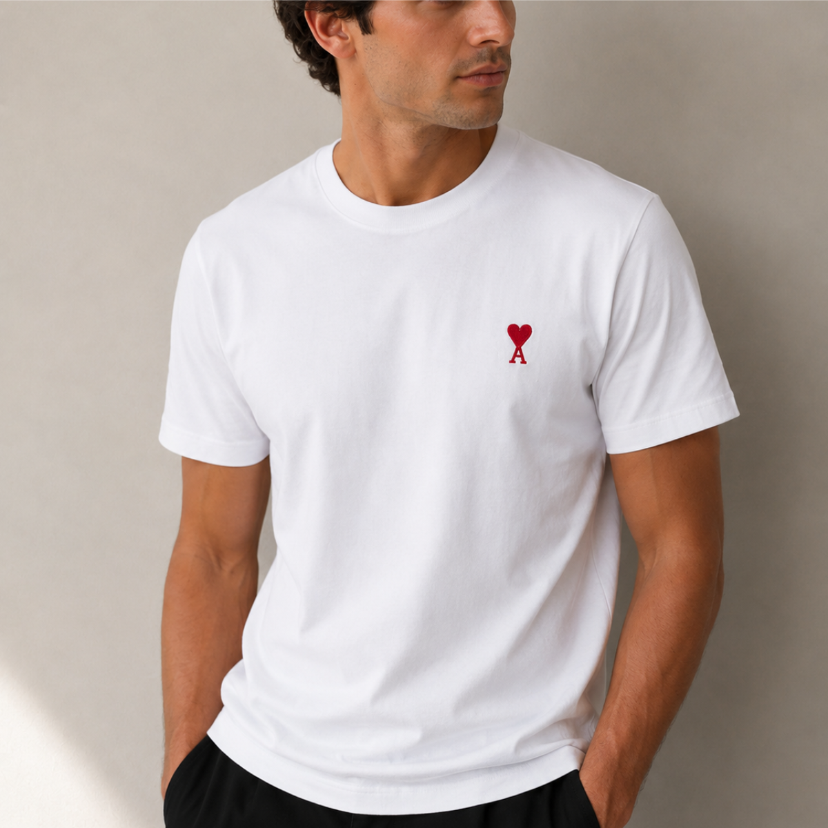 Ami De Coeur Cotton Red T-shirt