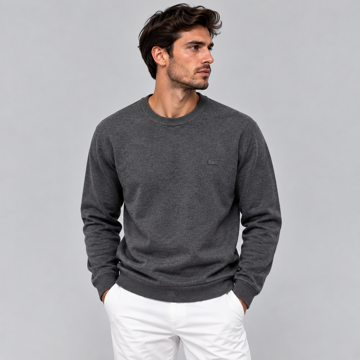 Lacoste Soft Wool Crew Neck Sweatshirt