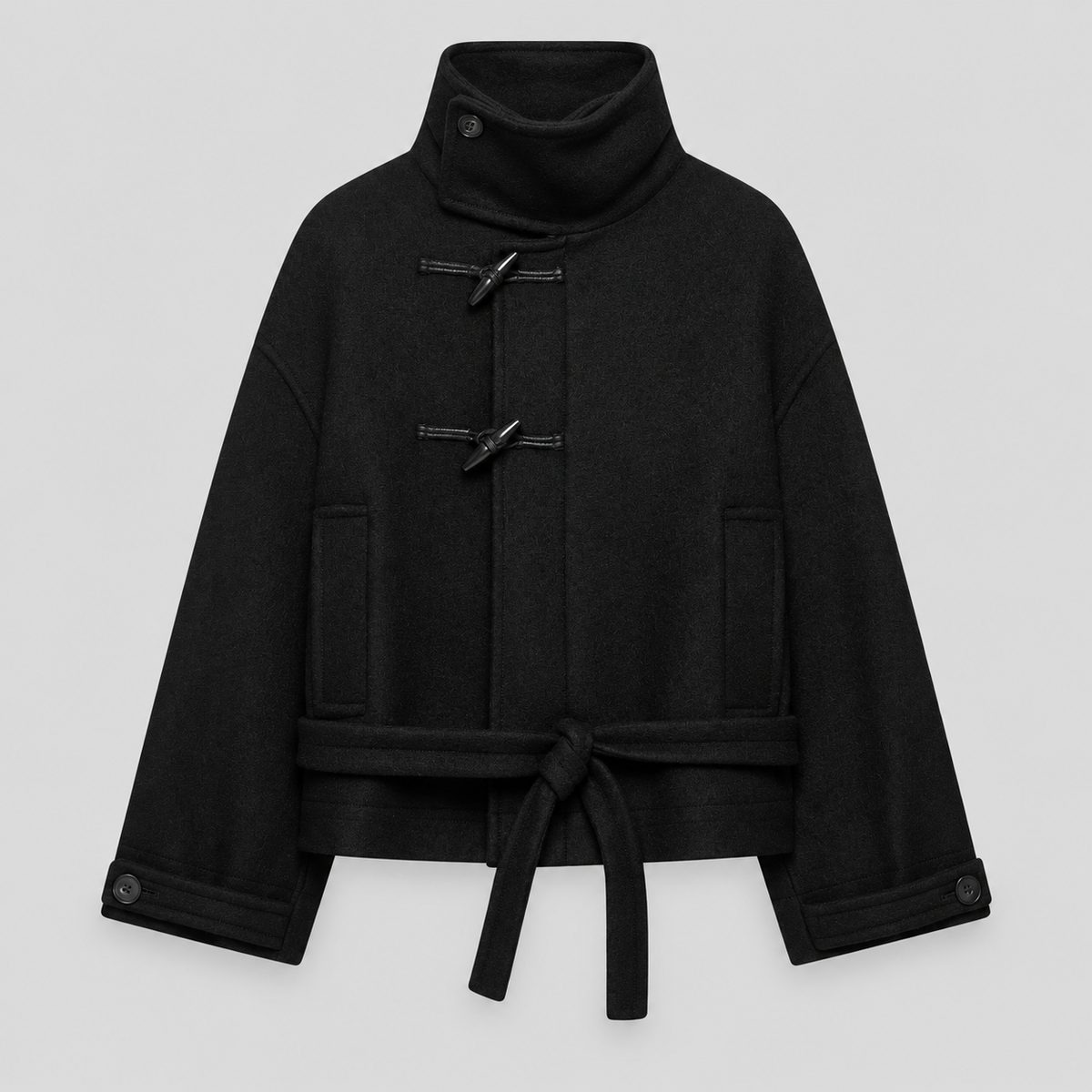 Wool Duffle Belted Jacket