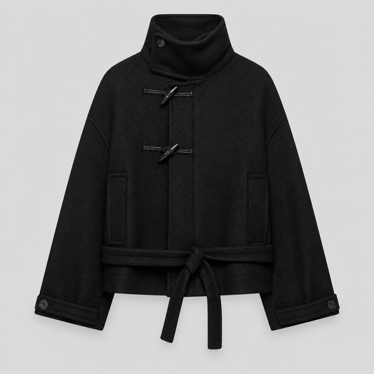 Wool Duffle Belted Jacket
