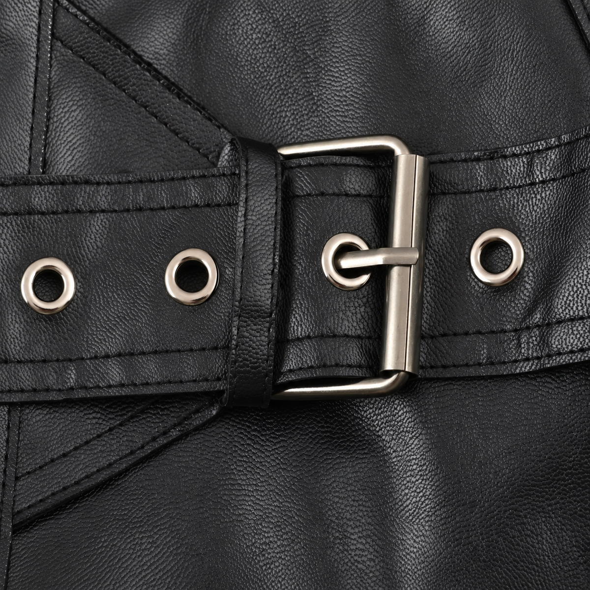 Leather Buckle Jacket
