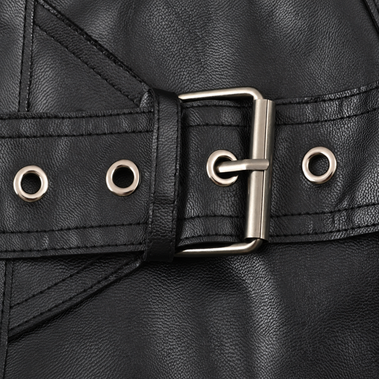 Leather Buckle Jacket