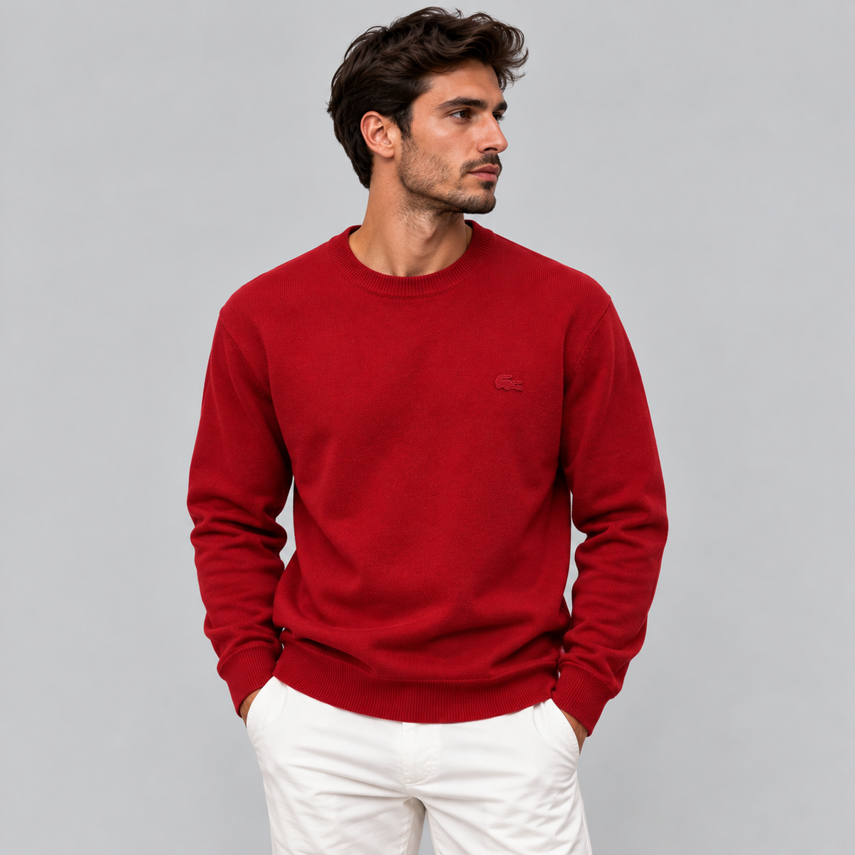 Lacoste Soft Wool Crew Neck Sweatshirt
