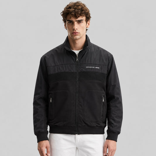 Porsche x BOSS Hybrid Zip-Up Jacket With Mesh Panels
