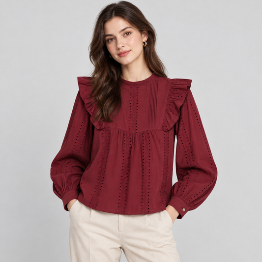 Cutwork Embroidery Shirt
