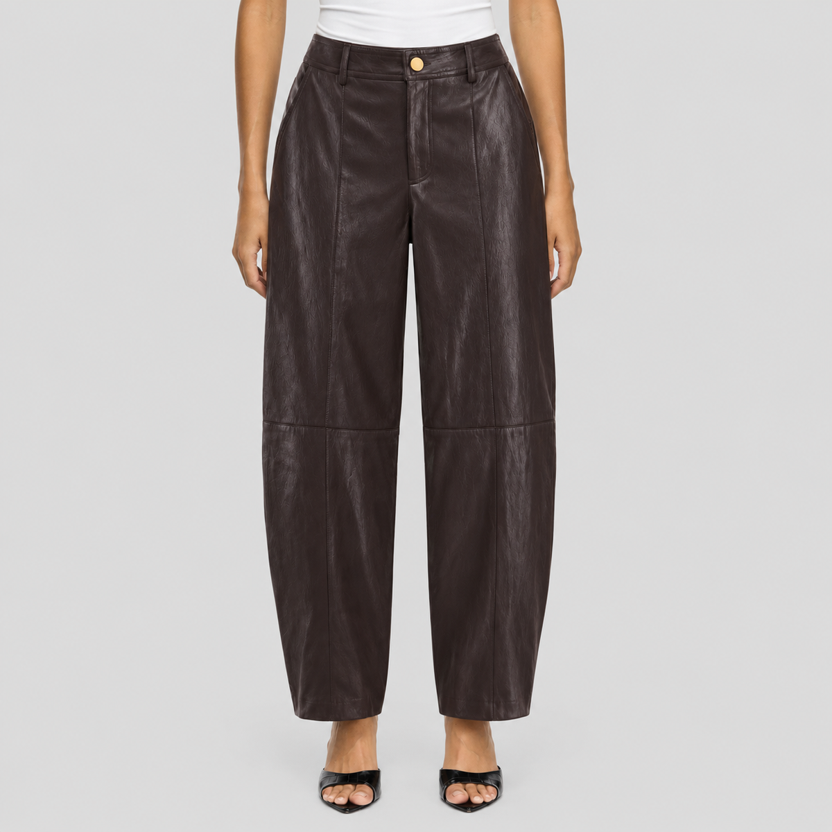Flare Leather Trouser