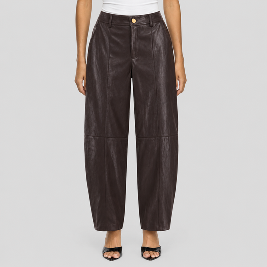Flare Leather Trouser