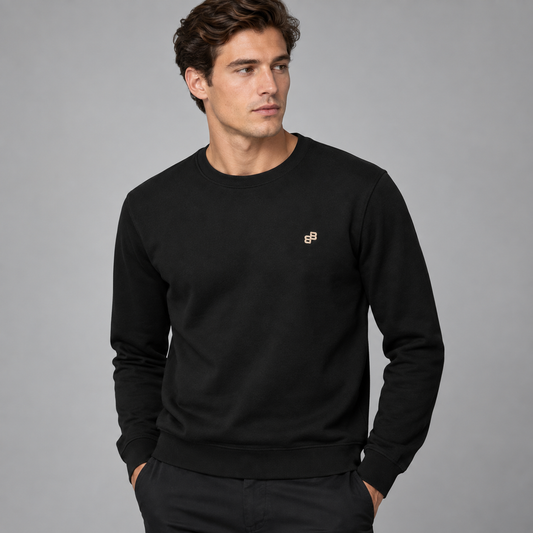 BOSS Logo-Patch Crew-Neck Sweatshirt