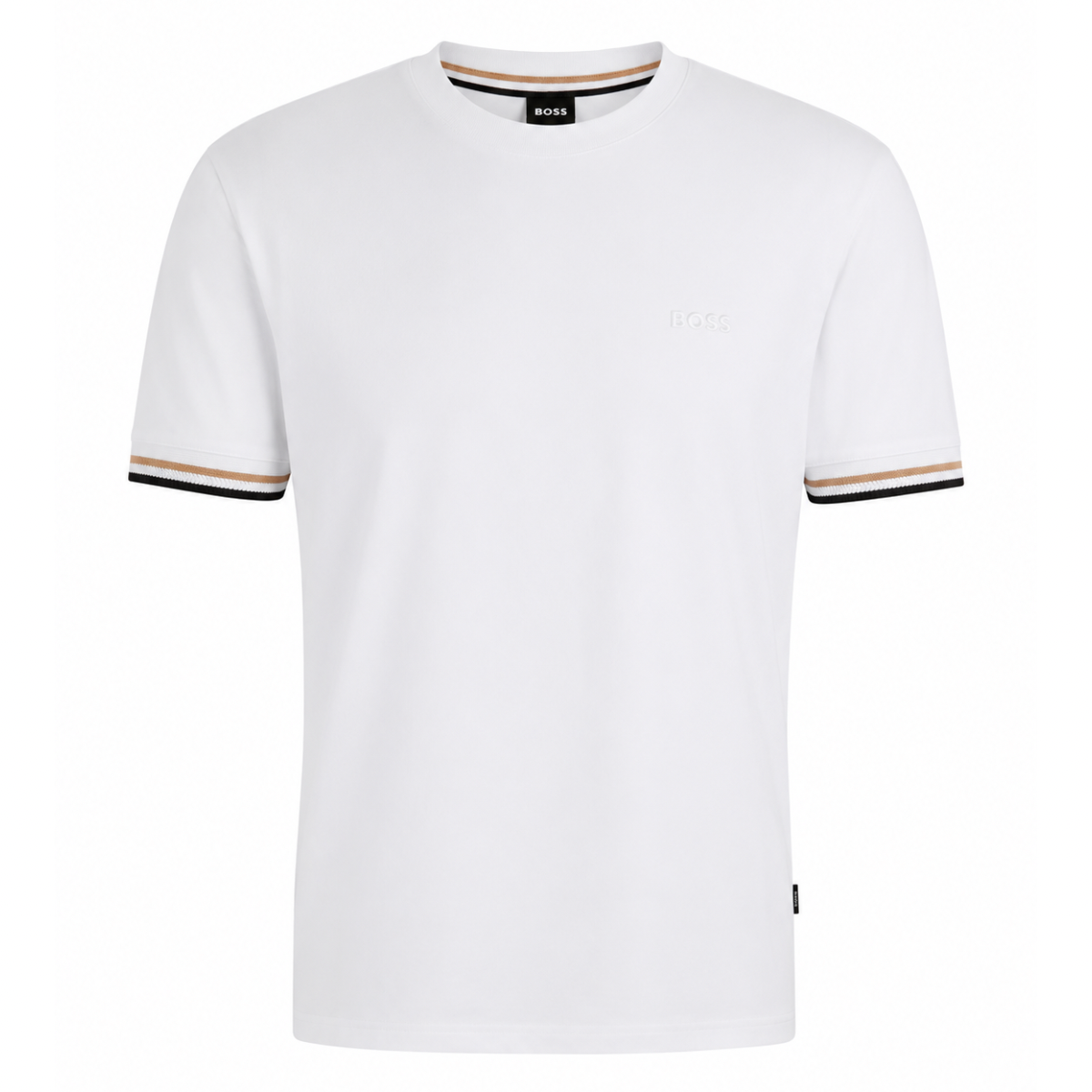 BOSS Mercerised-Soft cotton T-shirt