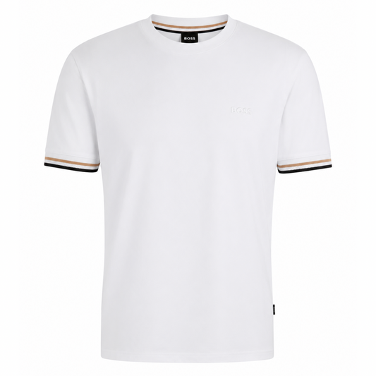 BOSS Mercerised-Soft cotton T-shirt