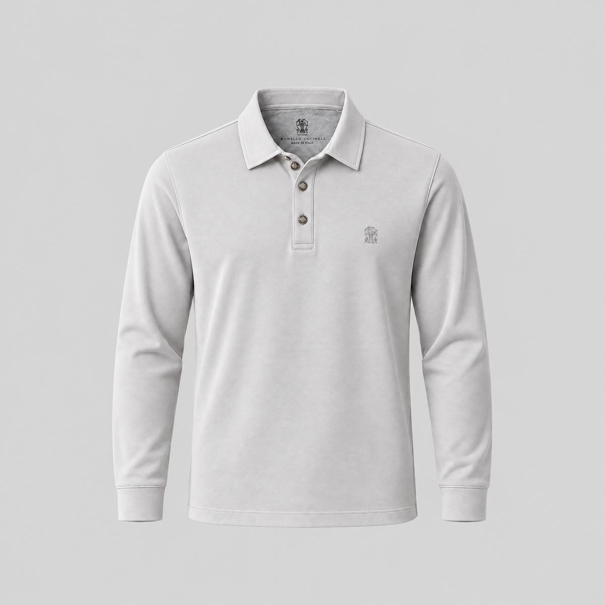 BRUNELLO CUCINELLI Embroidered Cotton Polo Shirt
