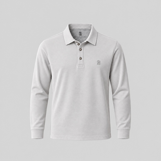 BRUNELLO CUCINELLI Embroidered Cotton Polo Shirt