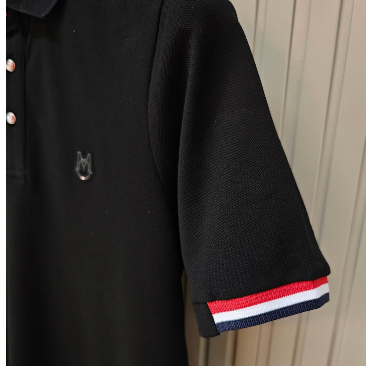Moncler M Logo Patch Polo-Shirt