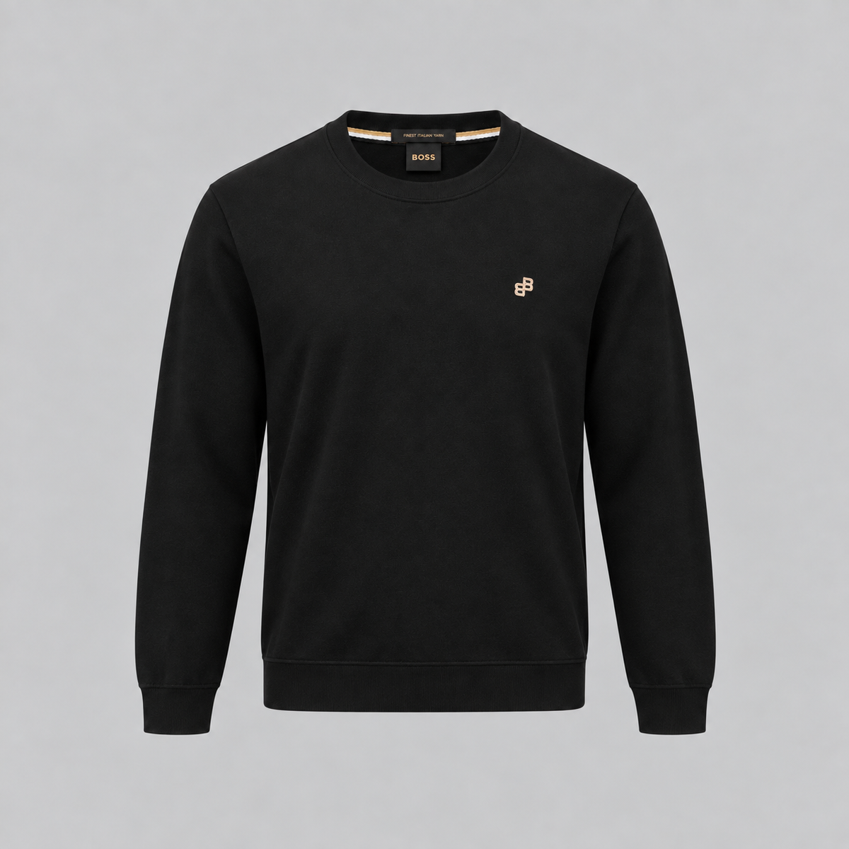 BOSS Logo-Patch Crew-Neck Sweatshirt
