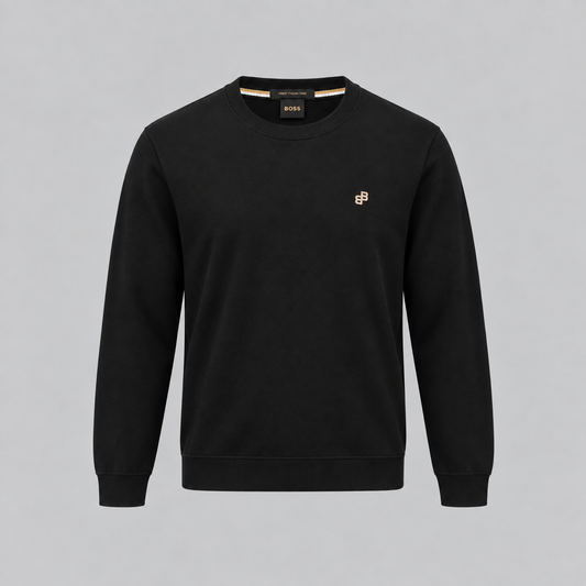 BOSS Logo-Patch Crew-Neck Sweatshirt