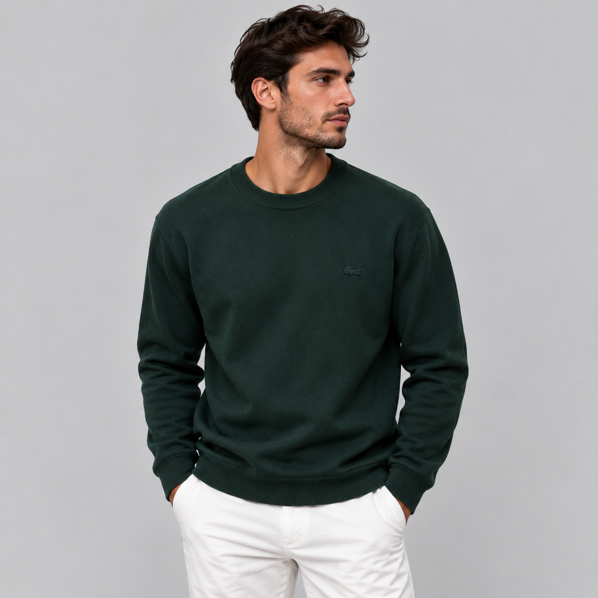 Lacoste Soft Wool Crew Neck Sweatshirt
