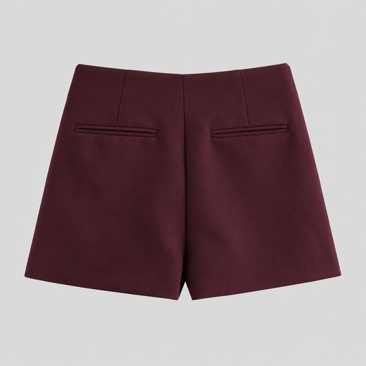 Mini Burgundy Skort