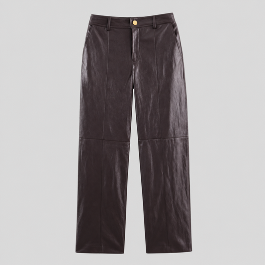Flare Leather Trouser