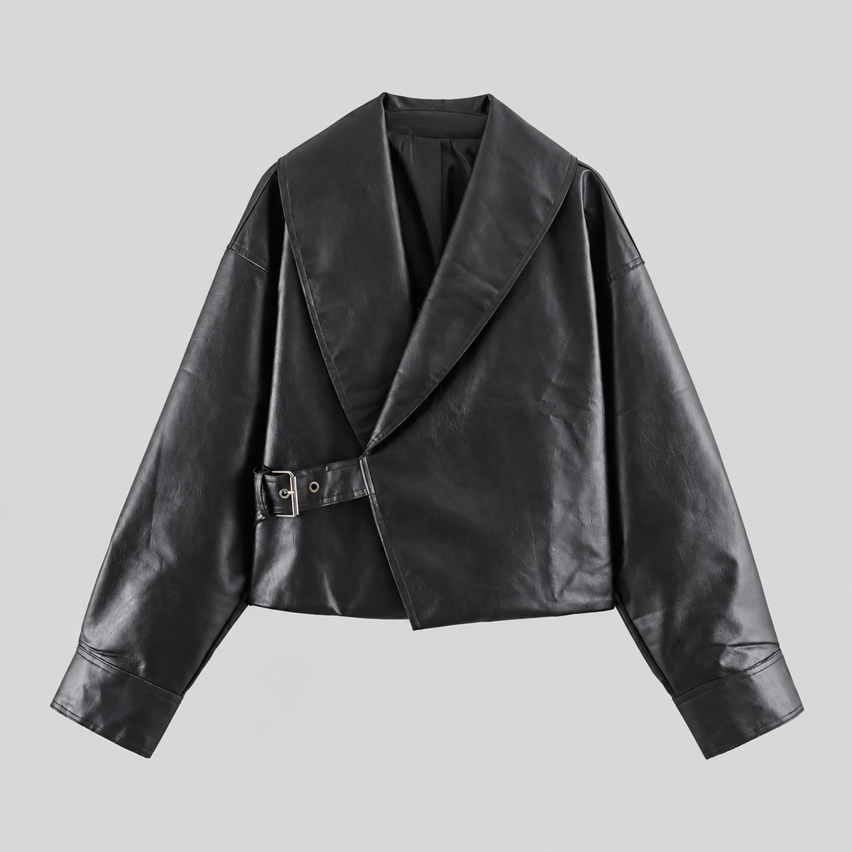 Leather Buckle Jacket